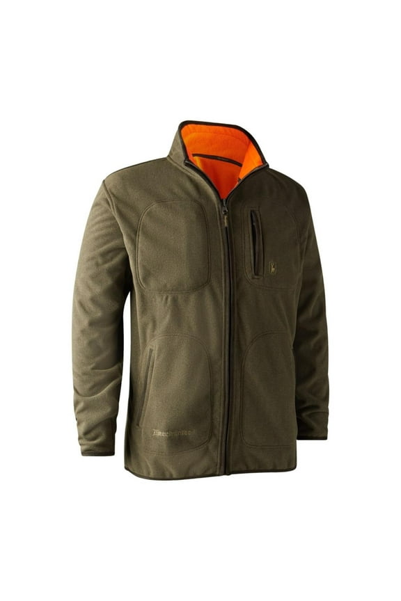 Gamekeeper Bonded Fleece Jacket - reversible Orange XX-Large Orange