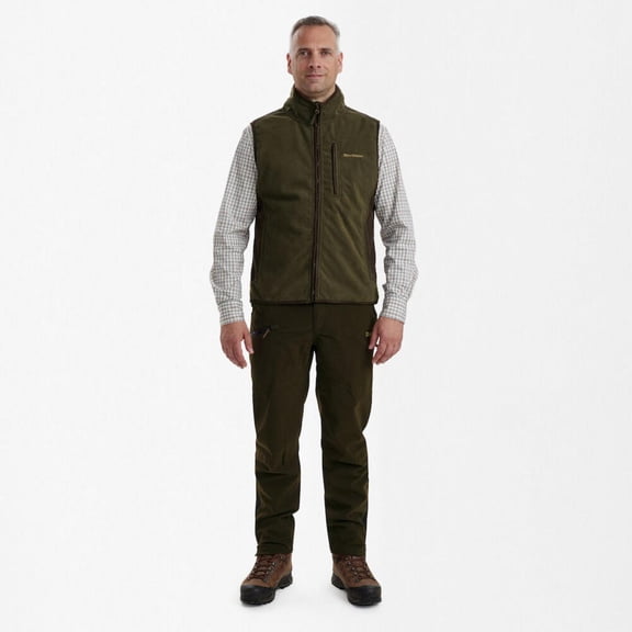 Deerhunter Gamekeeper Bonded Fleece Waistcoat Graphite Green XX-Large Green