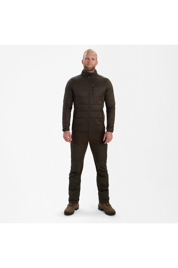 Heat Padded Jacket Wood Large Green