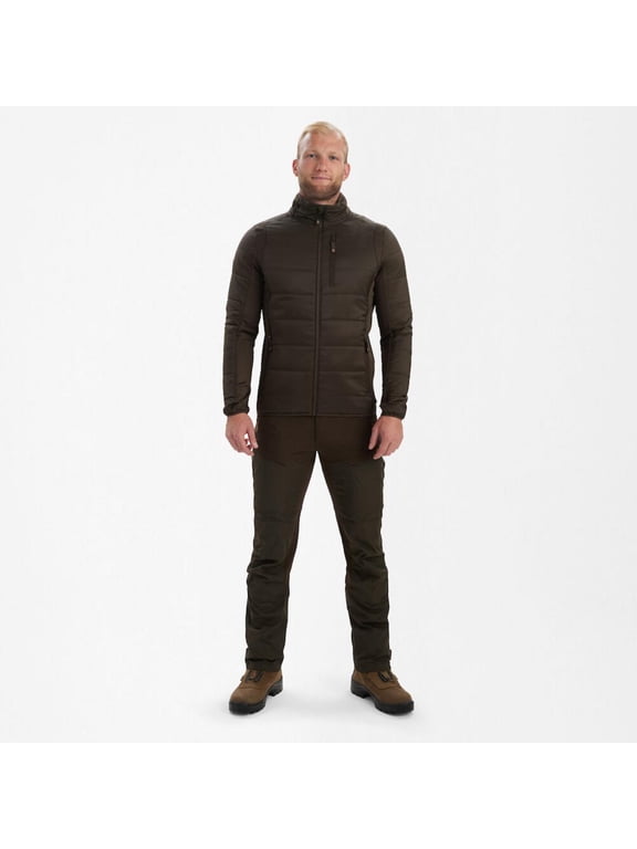 Heat Padded Jacket Wood Large Green
