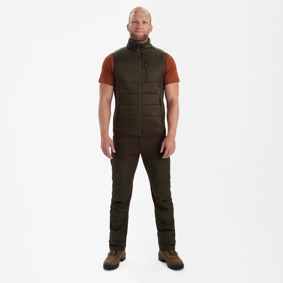 Deerhunter Heat Padded Waistcoat Wood Small Green