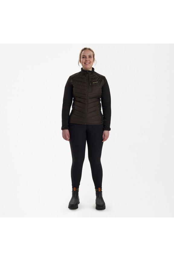 Lady Caroline Padded Jacket - Brown leaf C38 Brown