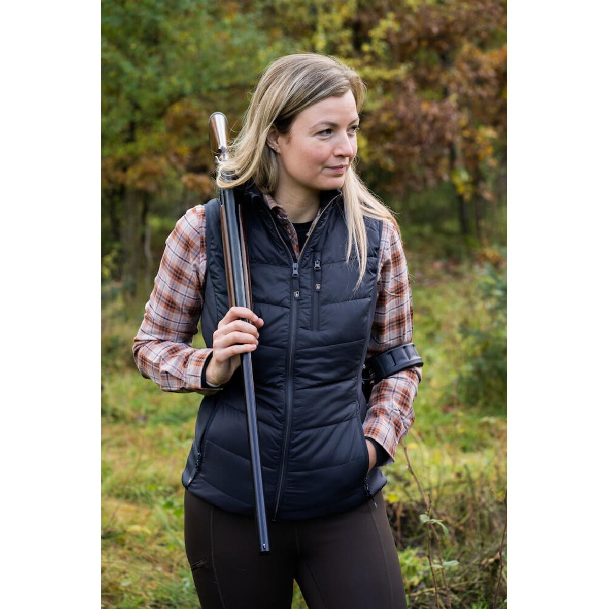Lady Heat Padded Waistcoat Wood 585