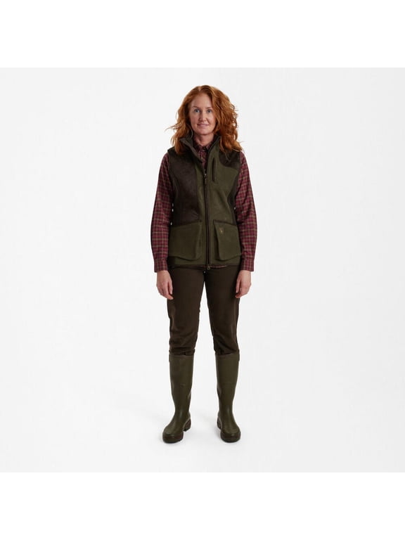 Lady Pam Shooting Waistcoat Graphite Green C44 Green