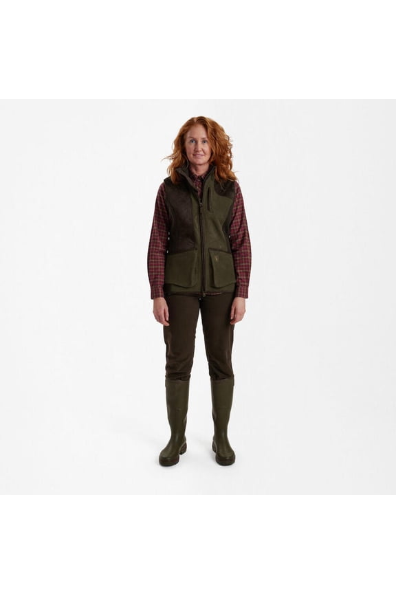 Lady Pam Shooting Waistcoat Graphite Green C44 Green