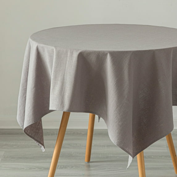 Deerlux 100 Percent Pure Linen Washable Tablecloth Solid Color