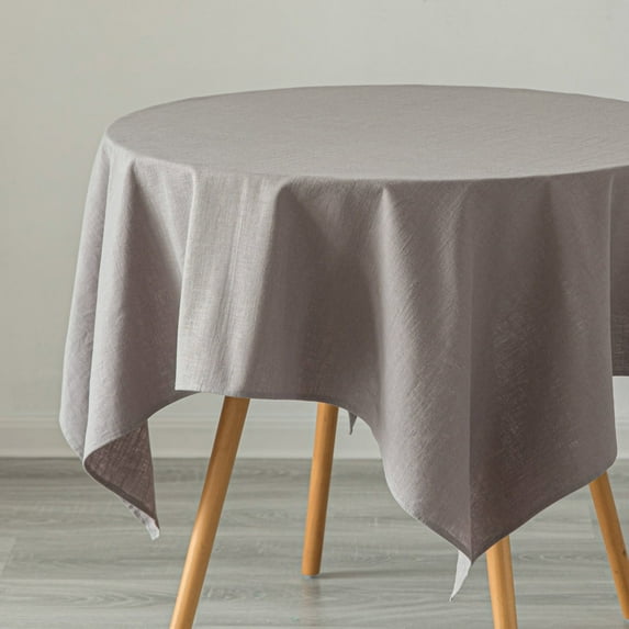 Deerlux 100 Percent Pure Linen Washable Tablecloth Solid Color