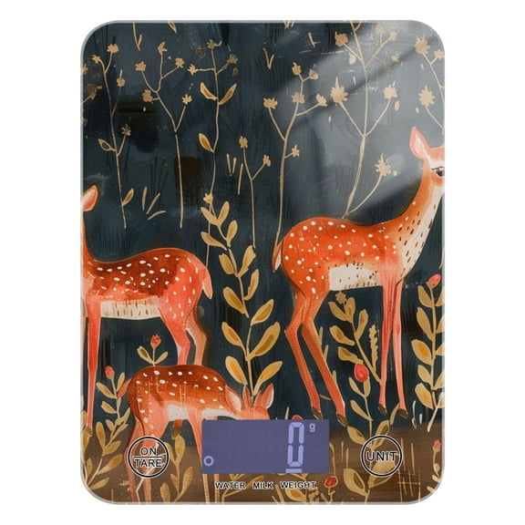 Deers Food Scale Digital Kitchen Scale Waterproof Grams Ounces lbs for Weight Loss