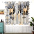 thumbnail image 1 of Deers Pines Trees Leaves 54×55 Inch Black Out Curtains 2 Packs Aesthetic for Bedroom Living Room Sliding Glass Doors Kitchen Windows, 1 of 5