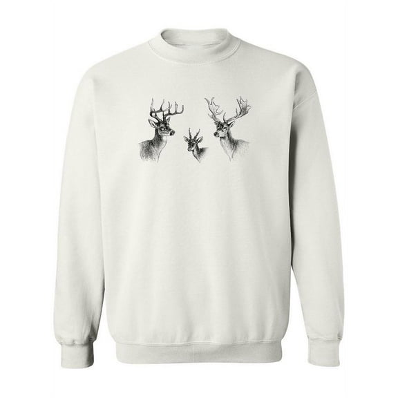Deers Sweatshirt Women -Image by Shutterstock, Female Medium