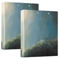 thumbnail image 1 of Deers and Moon Person 3 Ring Binders 1.5 inch Hardcover File Folders with Interior Pockets A4 Size Organizer for School Office Hospital, 1 of 8