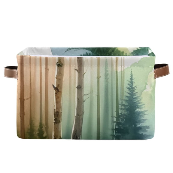 Deers on Forest Storage Bins Baskets With Handles Storage Box Clothes Organizer Organization Toys