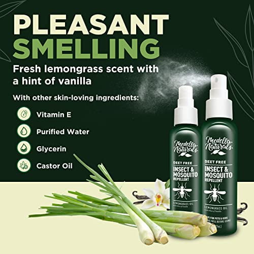 DeetFree Insect & Mosquito Repellent Pack of 2 (8 oz) Nice Smelling