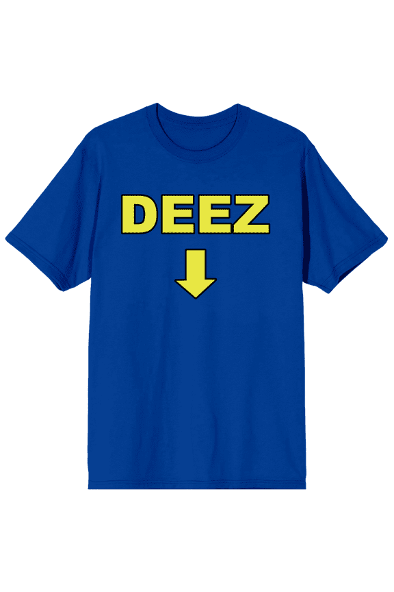 Deez Novelty Slogan Men's Short Sleeve Graphic T-Shirt-Small