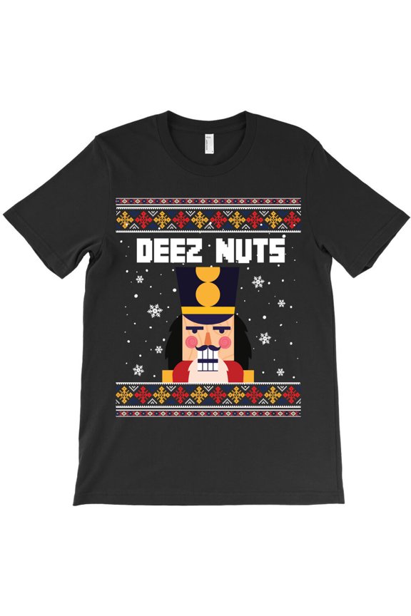 Deez Nuts Nutcracker Funny Funny Christmas Sweater Xmas Long Sleeve G32246 Unisex T-Shirt, Up to Size 5XL