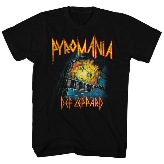 Def Lepard T-Shirt Pyro Mania Black T-Shirt