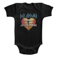 thumbnail image 1 of Def Leppard 1977 English Rock Band Bringin Heartbreak Blk Infant Baby Snapsuit, 1 of 2