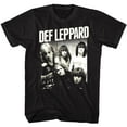 thumbnail image 1 of Def Leppard 1977 English Rock Band Hangin Out Group Shot Black Adult T-Shirt Tee, 1 of 2