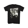 thumbnail image 1 of Def Leppard 1977 English Rock Band Hangin Out Group Shot Black Adult T-Shirt Tee, 1 of 2