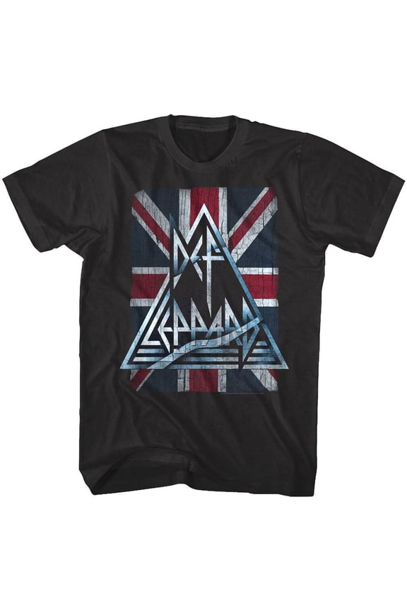 Def Leppard 1977 Heavy Hair Metal Band Rock & Roll Jacked Up Distressed T-Shirt