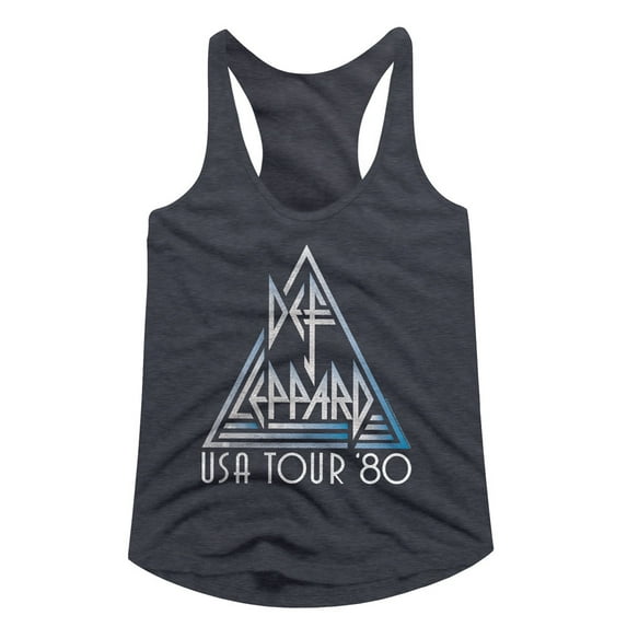Def Leppard 1977 Heavy Hair Metal Band Rock and Roll 1980 USA Tour Tank Top Tee