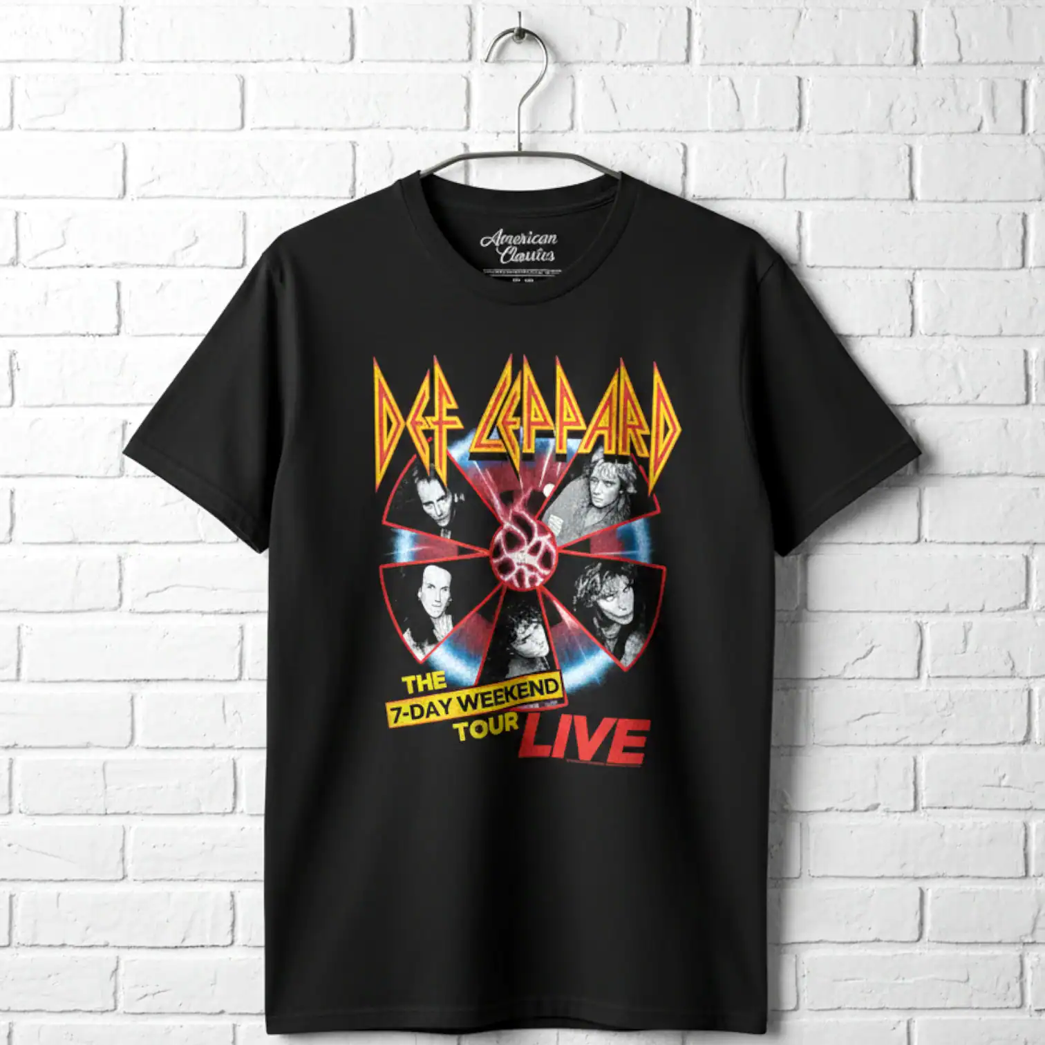 Def Leppard 7-Day Weekend Tour Live Men's T Shirt () - Walmart.com