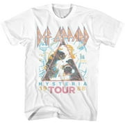Def Leppard 1980s Heavy Hair Metal Band Rock & Roll Hysteria 88 Adult T-Shirt
