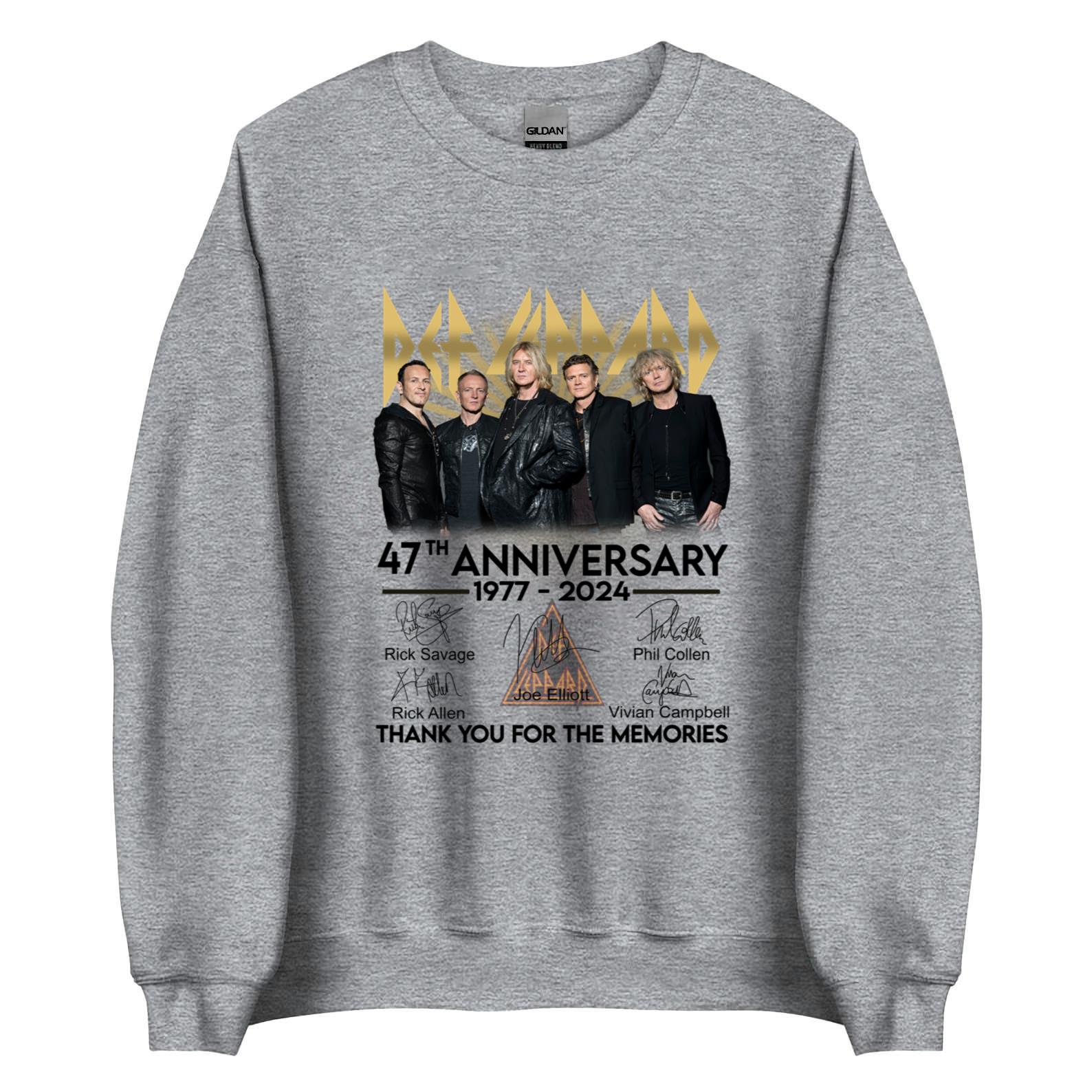 Def Leppard 47th Anniversary Tshirt Def Leppard Band Shirt Def Leppard