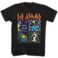 thumbnail image 1 of Def Leppard 80's Albums Black Adult T-Shirt, 1 of 2