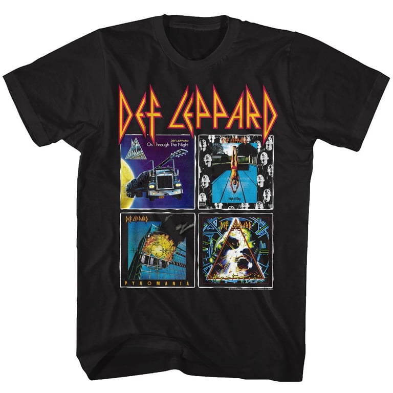 Def Leppard sk8コミックTシャツ XL 80s Def Leppard 80's Albums Black Adult T-Shirt - Walmart.com