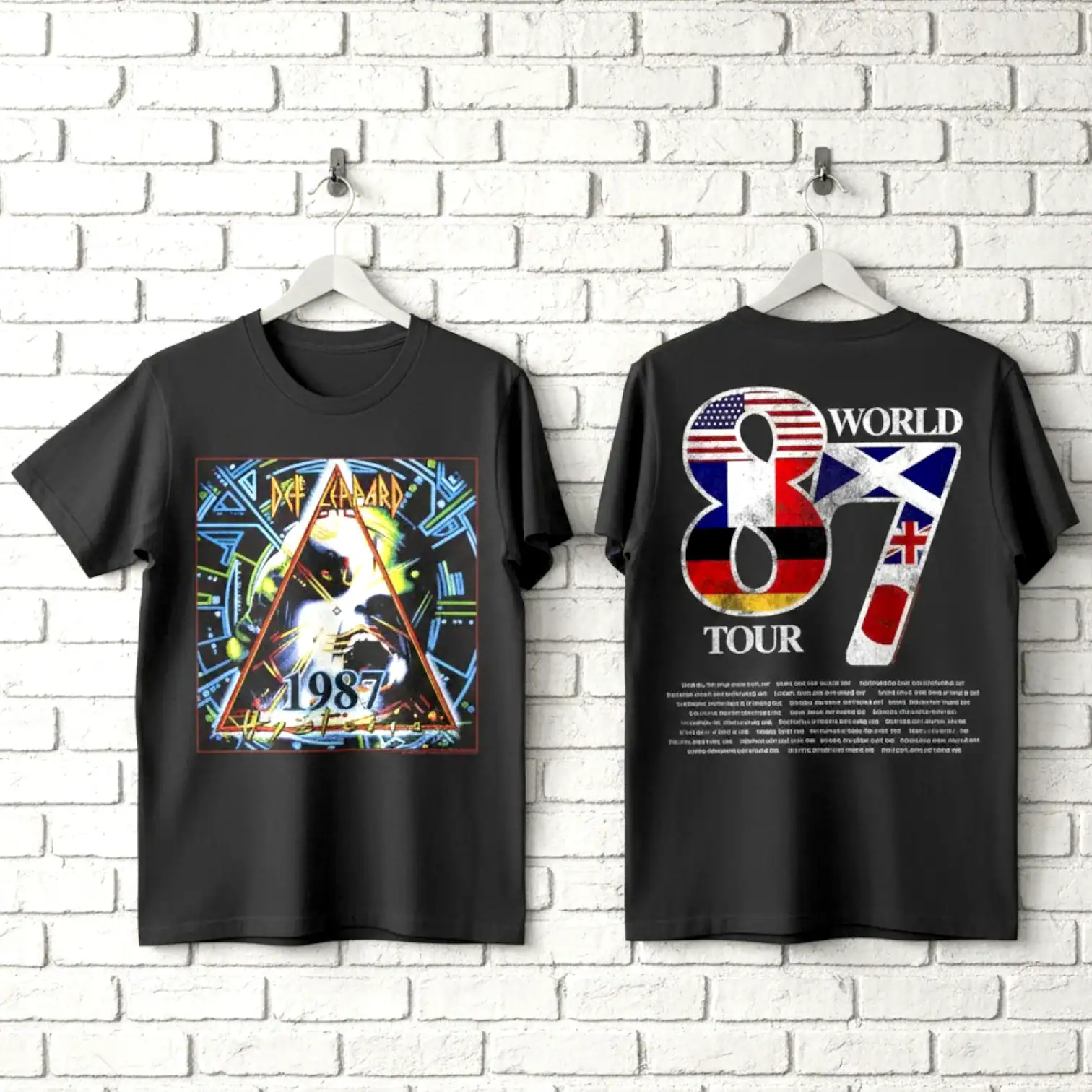 Def Leppard Hysteria World Tour 1987 Men's T Shirt () - Walmart.com