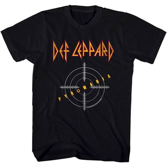 Def Leppard 80s Heavy Metal Band Rock n Roll Pyromania Adult T-Shirt Tee