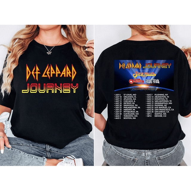 Def Leppard And Journey Summer Stadium Tour 2024 Shirt, Def Leppard Fan