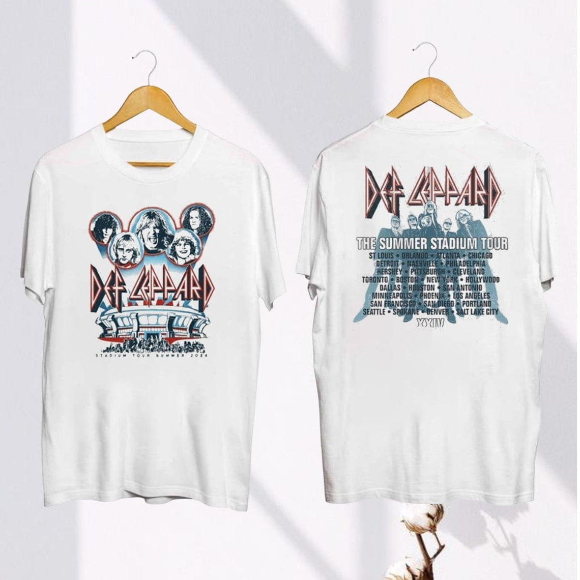Def Leppard And Journey Summer Stadium Tour 2024 Shirt, Def Leppard Fan