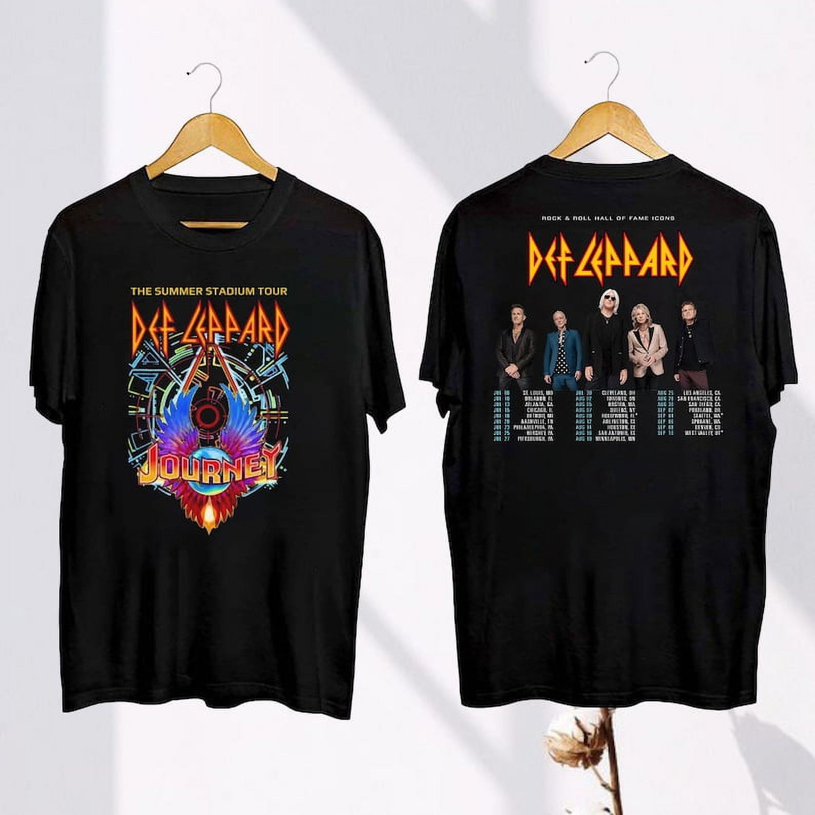 Def Leppard And Journey Summer Stadium Tour 2024 Shirt, Def Leppard