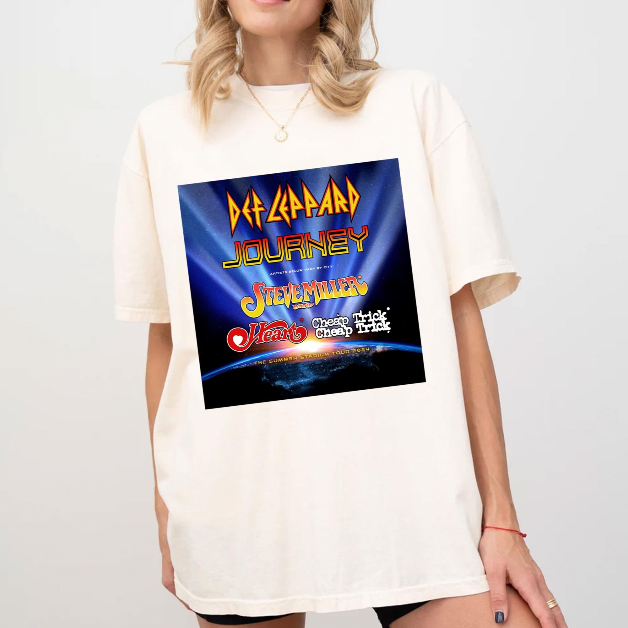 Def Leppard And Journey Summer Stadium Tour 2024 Shirt, Def Leppard
