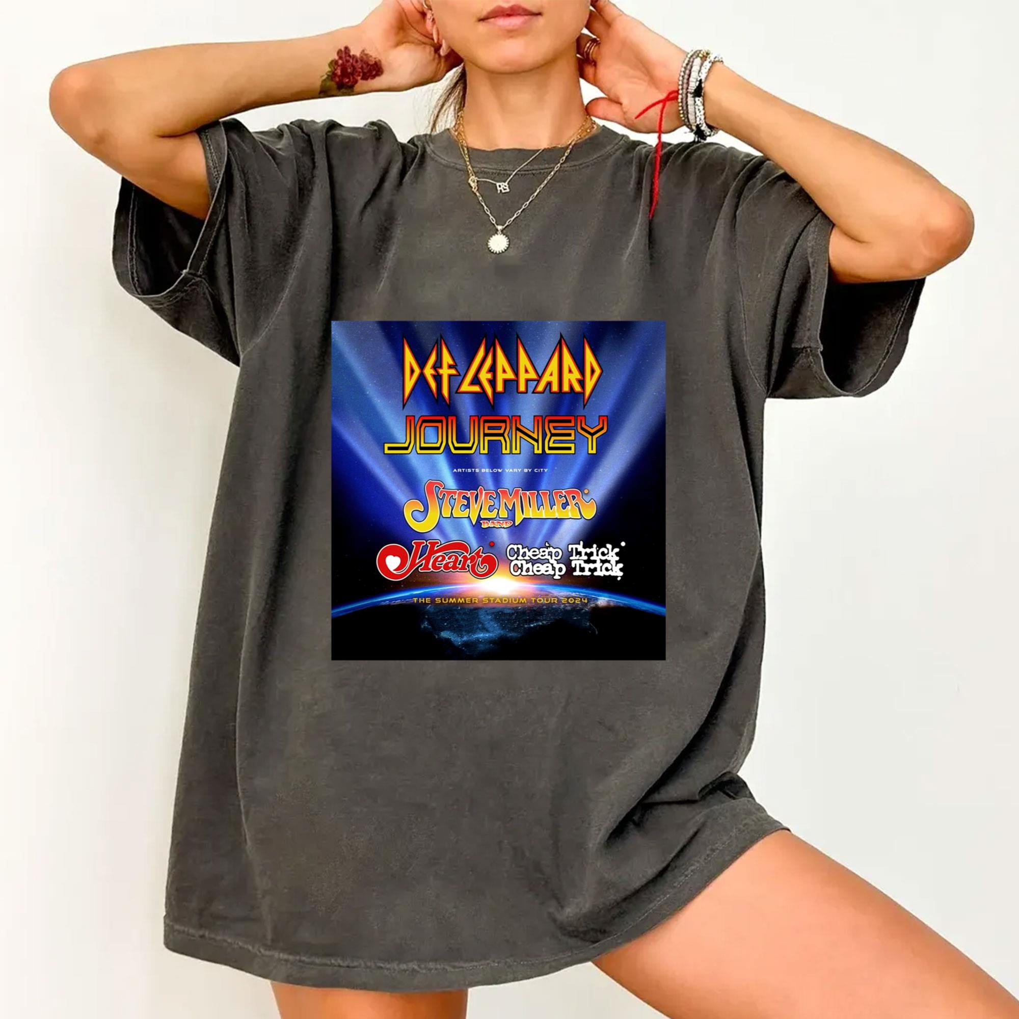 Def Leppard And Journey Summer Stadium Tour 2024 Shirt, Def Leppard