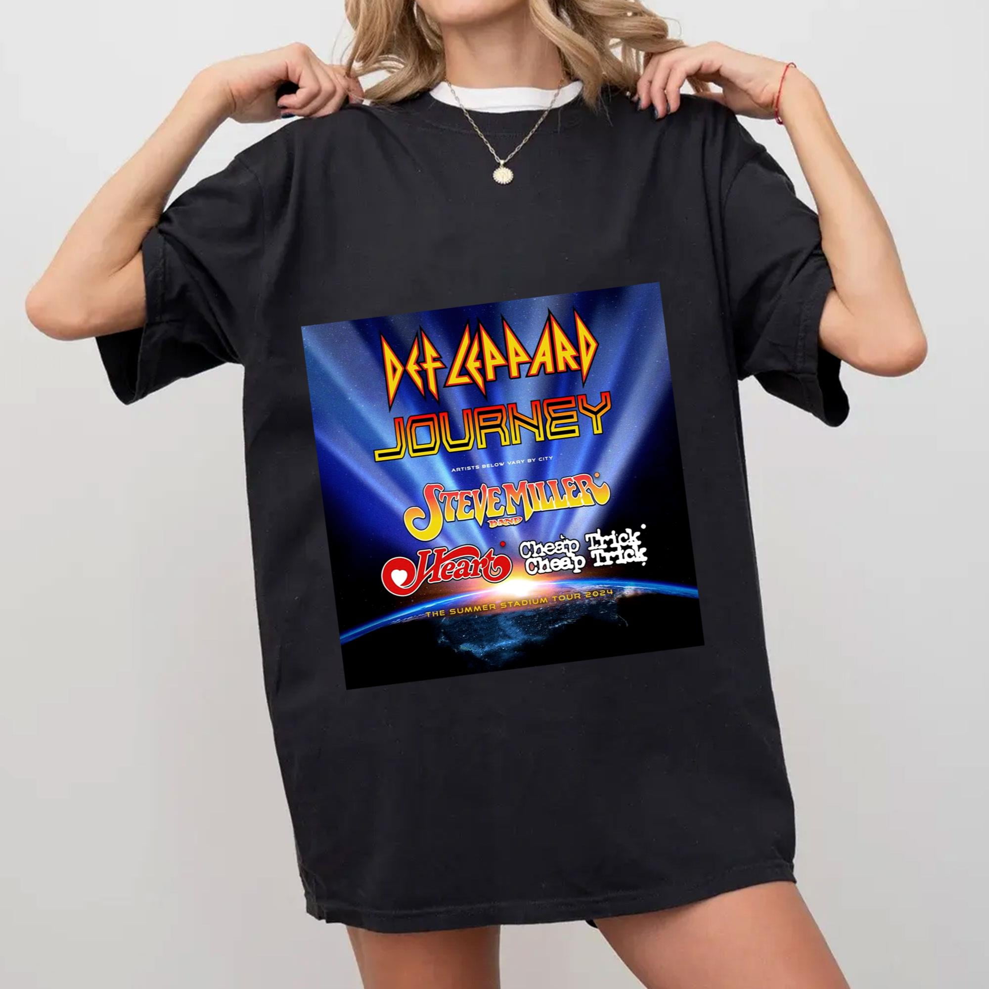Def Leppard And Journey Summer Stadium Tour 2024 Shirt, Def Leppard