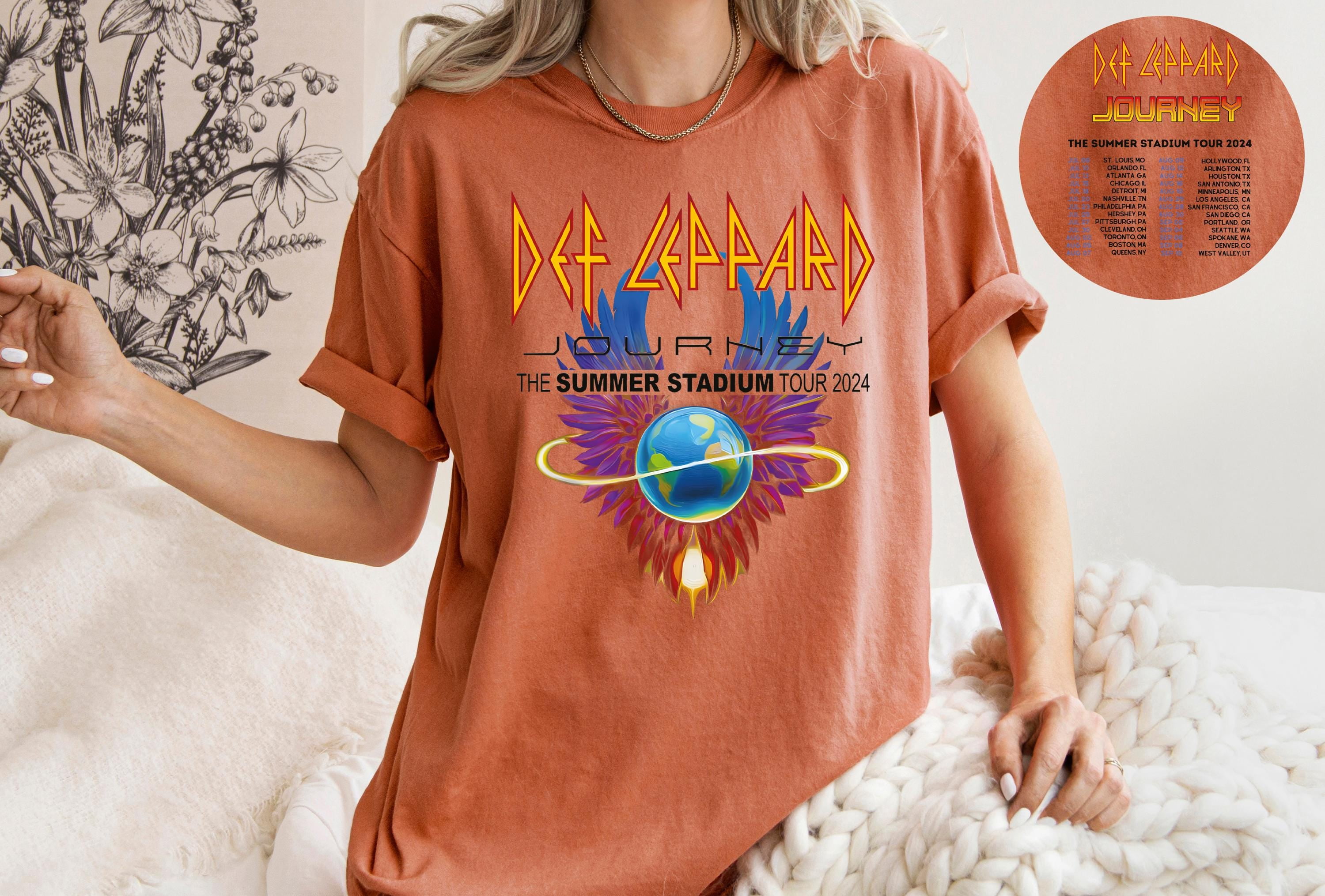 DefLeppard And Journey Summer Stadium Tour 2024 Shirt, Journey Tour