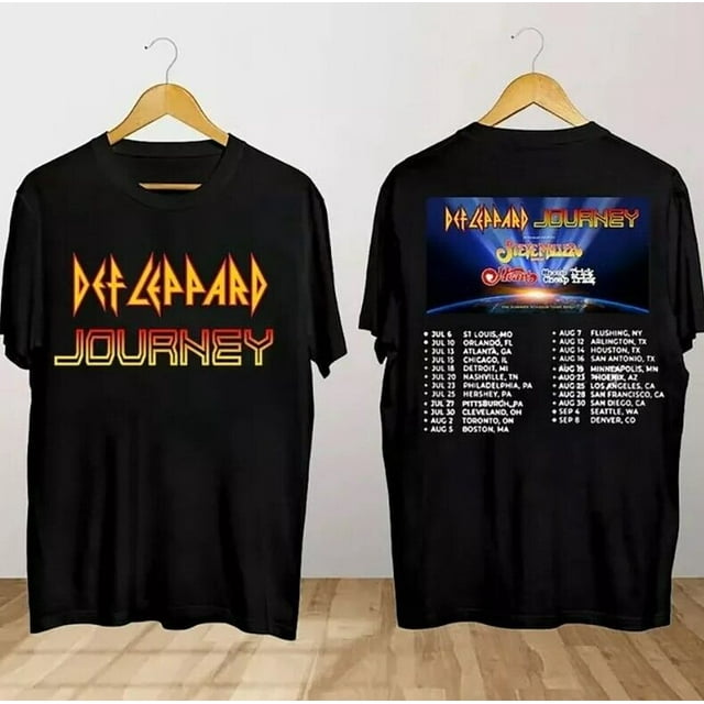 Def Leppard And Journey Summer Stadium Tour 2024 T Shirt, Concert Music