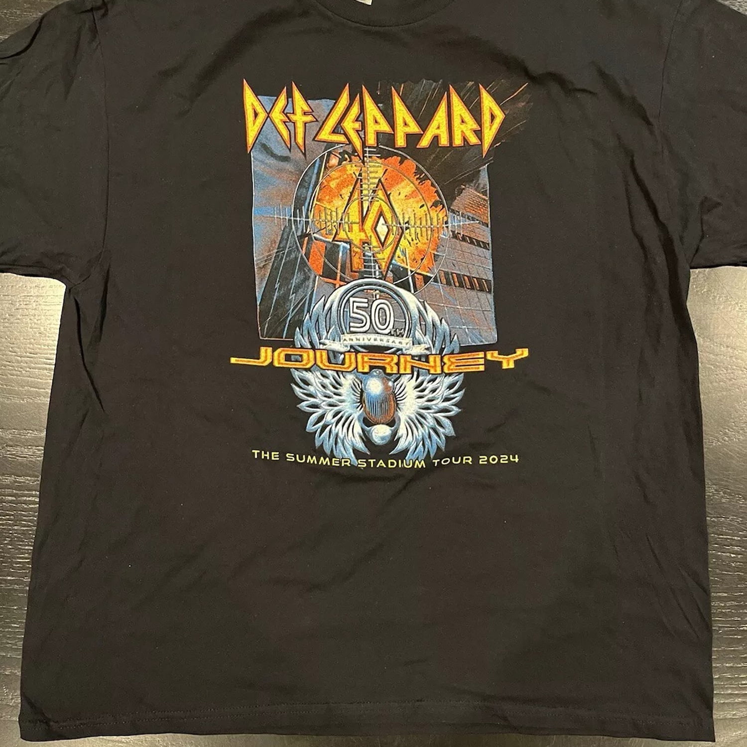 DefLeppard And Journey The Summer Stadium Tour 2024 Signature TShirt