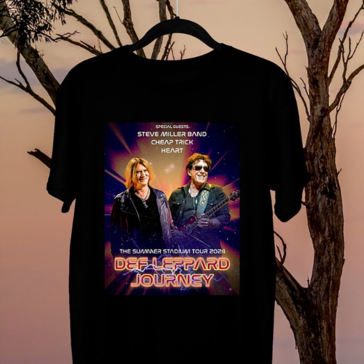 Def Leppard And Journey The Summer Stadium Tour 2024 TShirt unisex S