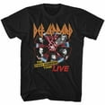 Def Leppard Band TShirt New 7 Day Weekend Live Tour Heavy Metal Black