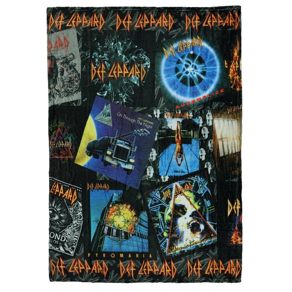 Def Leppard Blanket Album Cover History Silk Touch Throw 46"X60"