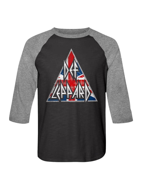 Def Leppard Britlogo Licensed Adult Raglan Shirt