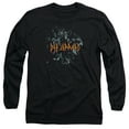 thumbnail image 1 of Def Leppard Broken Glass Long Sleeve Adult T-Shirt Black, 1 of 2