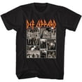 thumbnail image 1 of Def Leppard Def Collage Black Adult T-Shirt, 1 of 2