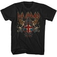 thumbnail image 1 of Def Leppard Def Lep Crest Black Adult T-Shirt, 1 of 2