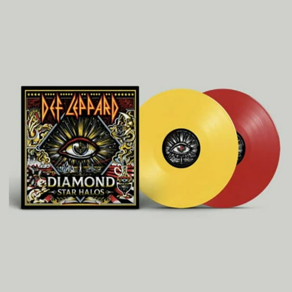 Def Leppard - Diamond Star Halos Exclusive Translucent Yellow/Red Color Vinyl 2x LP