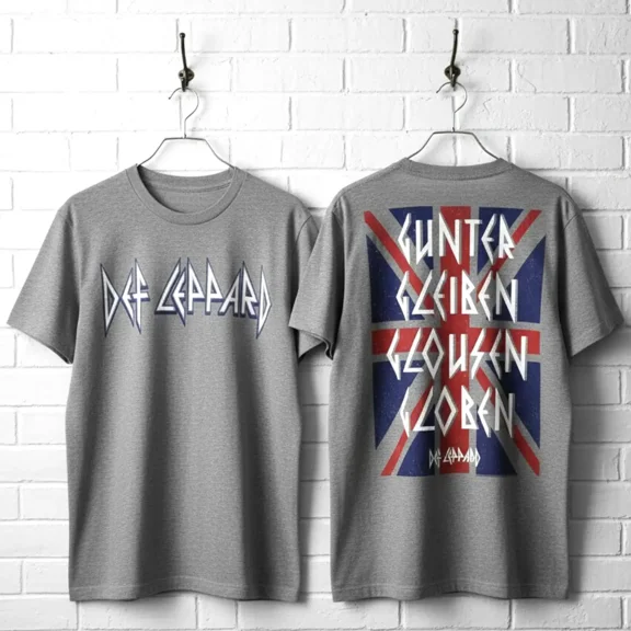 Def Leppard Gunter Glieben Glauchen Globen Men's T Shirt (GraphiteGrayHeather, Adult3XL)